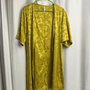 RVCA Yellow Floral Swim Coverup